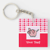 Cute Pig Sleutelhanger (Voorkant)
