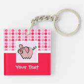 Cute Pig Sleutelhanger (Achterkant)