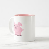 Cute Pig Smile Coffee Mok (Voorkant links)