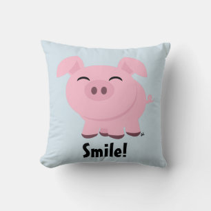 Cute Pig Smile Sierkussen