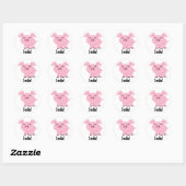 Cute Pig Smile Sticker (Vel)