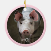 Cute Pig Specialized Ceramic Ornament (Achterkant)
