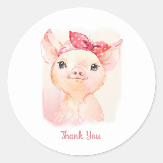Cute Pig Stickers (Voorkant)