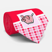 Cute Pig Stropdas (Opgerold)