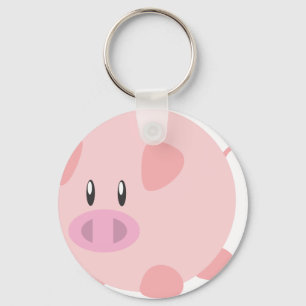 Cute Pig T Shirt, Shirten, varkenscadeaus, kunst,  Sleutelhanger