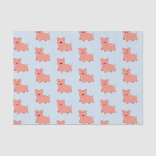 Cute Pig Tissuepapier (Voorkant)