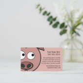 Cute Pig Visitekaartje (Staand voorkant)