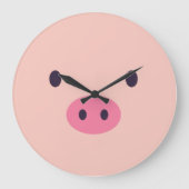 Cute Pig Wall klok (Voorkant)