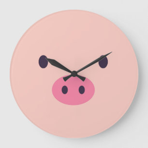 Cute Pig Wall klok