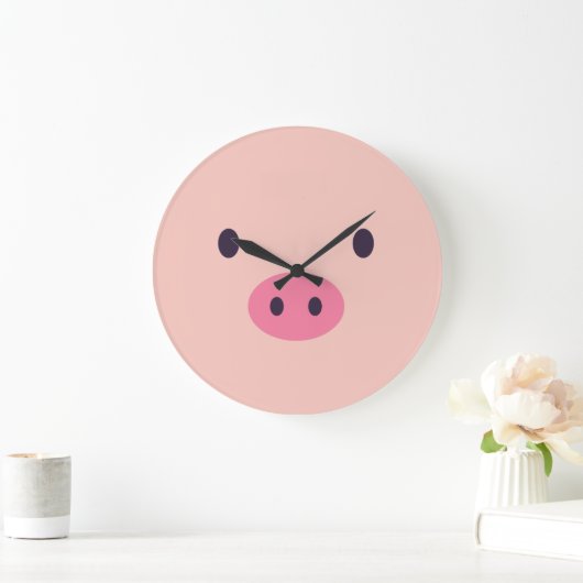 Cute Pig Wall klok (Huis)