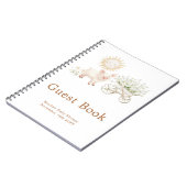 Cute Pig Wheelbarrow Baby Shower Guest Book Notitieboek (Linkerzijde)