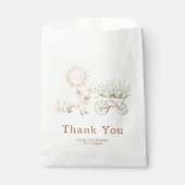 Cute Pig Wheelbarrow Birthday Bedankzakje (Voorkant)