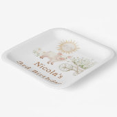 Cute Pig Wheelbarrow Birthday Papieren Bordje (Gebogen)