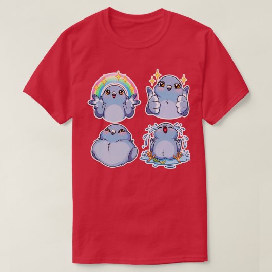 Cute Pigeon 12 T-shirt (Design voorkant)