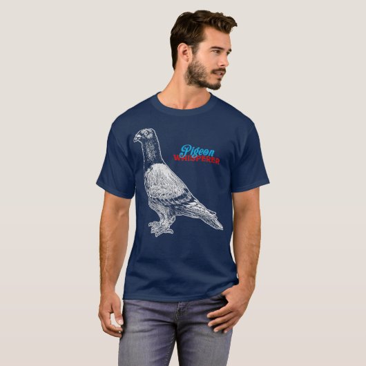 Cute Pigeon Racing Lover Love Pigeons Costuum T-shirt (Voorkant volledig)