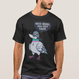 Cute Pigeon with a Knife 8 T-shirt