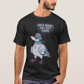 Cute Pigeon with a Knife 8 T-shirt