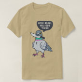 Cute Pigeon with a Knife Classic TShirt (Design voorkant)