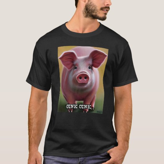 Cute Piggie Oink Oink 18 T-shirt (Voorkant)
