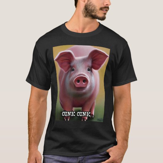 Cute Piggie Oink Oink 19 T-shirt (Voorkant)