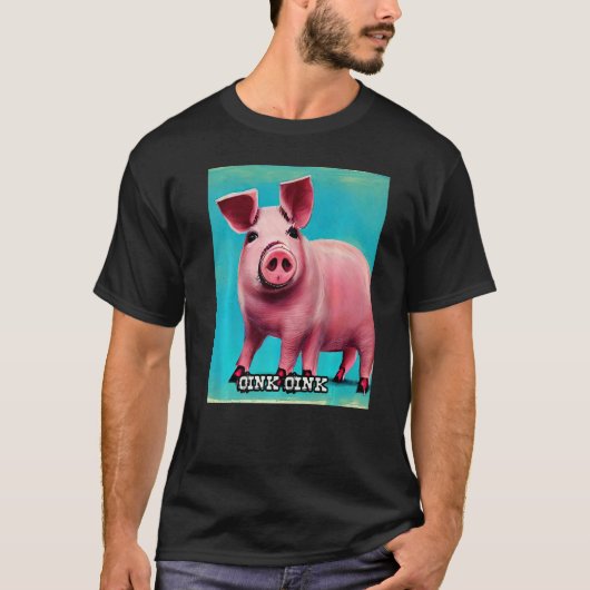 Cute Piggie Oink Oink 44 T-shirt (Voorkant)