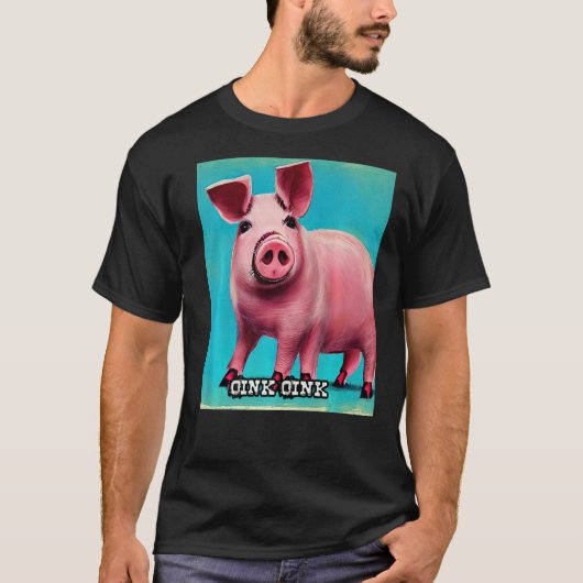 Cute Piggie Oink Oink 44 T-shirt (Voorkant)
