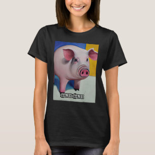Cute Piggie Oink Oink 45 T-shirt
