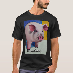 Cute Piggie Oink Oink 45 T-shirt
