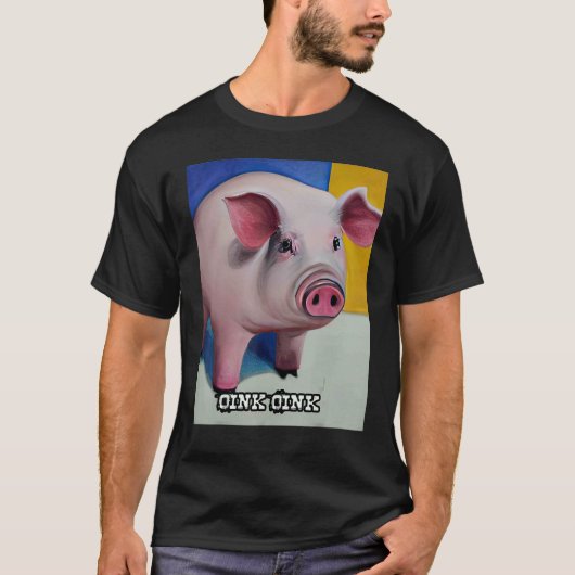 Cute Piggie Oink Oink 45 T-shirt (Voorkant)