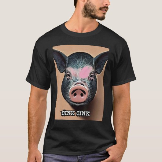 Cute Piggie Oink Oink 60 T-shirt (Voorkant)