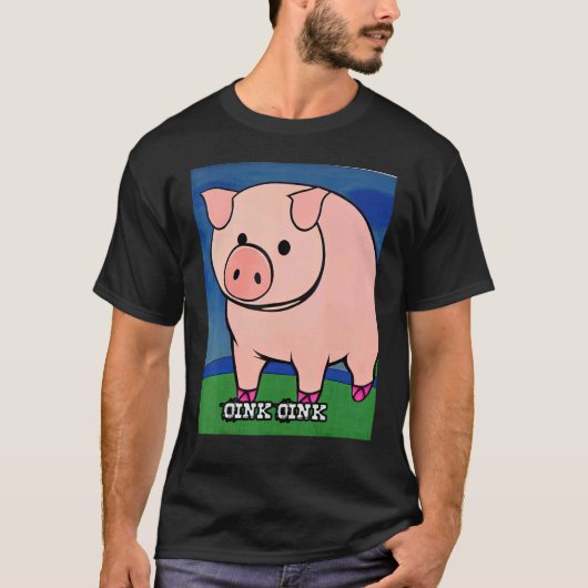 Cute Piggie Oink Oink 8 T-shirt (Voorkant)