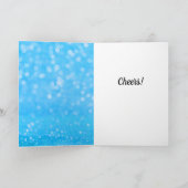 Cute Piggy Bank met Santa Hat New Year Card Kaart (Binnen)