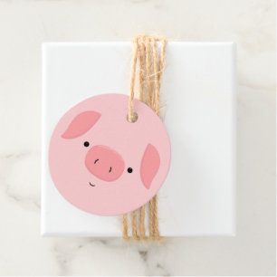 Cute Piggy Bedankjes Labels