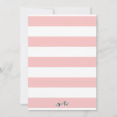 Cute Piggy Birthday Party Invitation Kaart (Achterkant)