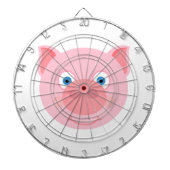 Cute piggy face dartbord (Voorkant)