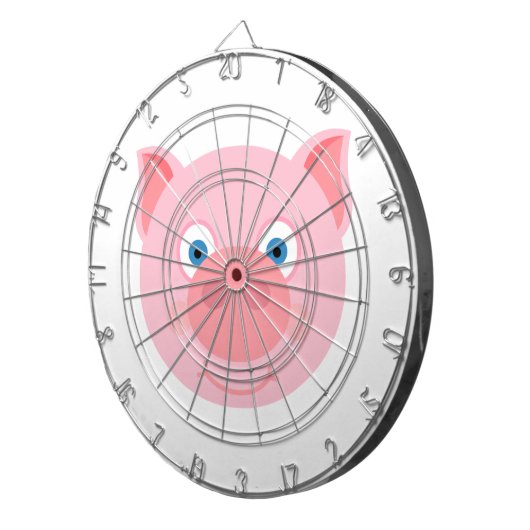 Cute piggy face dartbord (Voorkant Rechts)