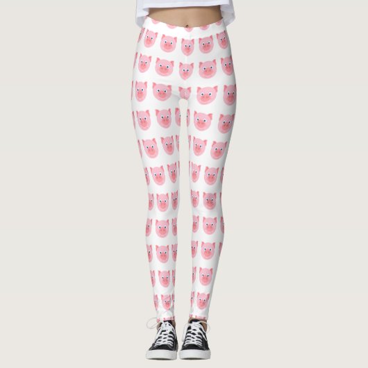 Cute piggy face leggings (Voorkant)