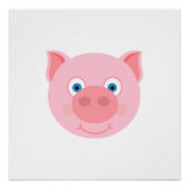 Cute piggy face perfect poster (Voorkant)