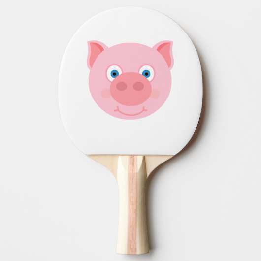 Cute piggy face tafeltennisbatje (Voorkant)