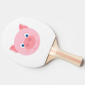 Cute piggy face tafeltennisbatje (Zijkant)