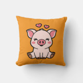 Cute Piggy Kussen (Voorkant)