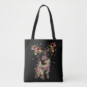 Cute Piggy, Pig Lover Funny Kerstfeestdag Gift Tote Bag (Voorkant)