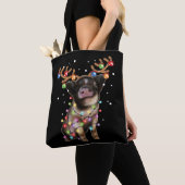 Cute Piggy, Pig Lover Funny Kerstfeestdag Gift Tote Bag (Dichtbij)