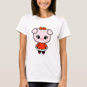 Cute Piggy T-shirt (Voorkant)