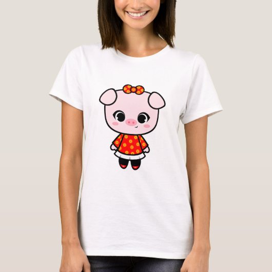 Cute Piggy T-shirt (Voorkant)