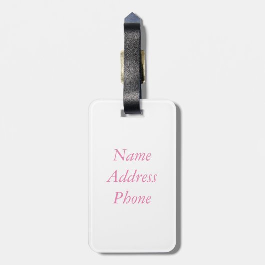 Cute Piglet Chumley and Beauful Friends Bagagelabel (Achterkant verticaal)