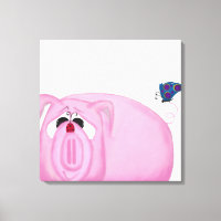Cute Piglet Chumley and Beauful Friends