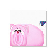 Cute Piglet Chumley and Beauful Friends