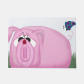 Cute Piglet Chumley and Beauful Friends Deurmat (Voorkant)