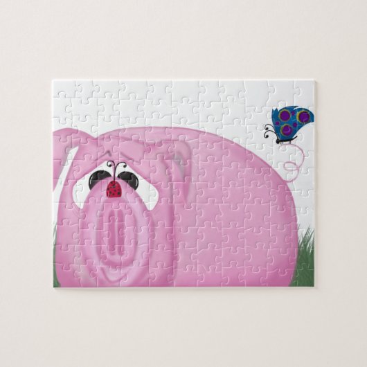 Cute Piglet Chumley and Beauful Friends Legpuzzel (Horizontaal)